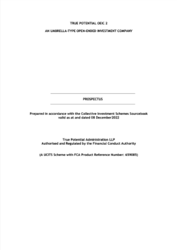 True Potential OEIC – 2 Prospectus