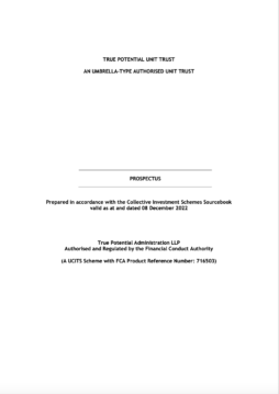 True Potential Unit Trust Prospectus – November 23