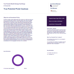 True Potential Pictet Cautious Factsheet