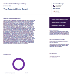 True Potential Pictet Growth Factsheet