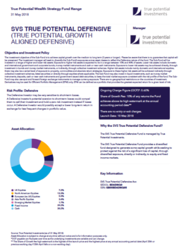 True Potential Growth-Aligned Defensive Factsheet
