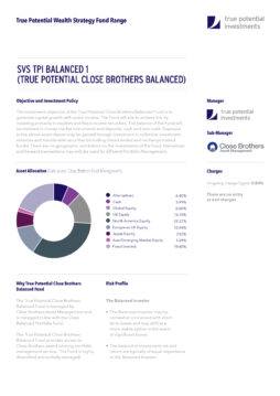 True Potential Schroders Cautious Factsheet